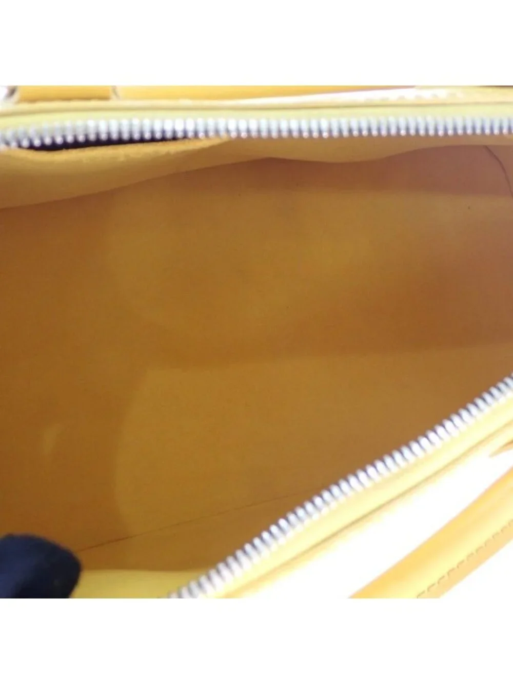 Louis Vuitton Alma PM Epi Handbag Citron Yellow Silver